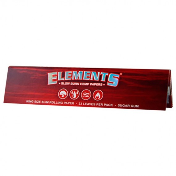 Elements 32 cartine lunghe slim red