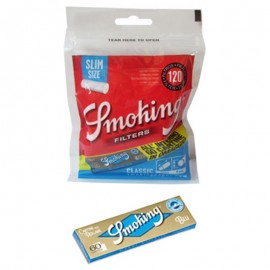 Smoking 120 filtri slim + 60 cartine corte finestra singola blue