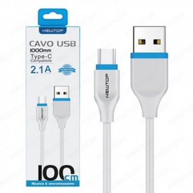 Newtop cavo di alimentazione USB – type C 1 mt