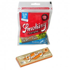 Smoking 120 filtri slim + 60 cartine corte finestra singola orange