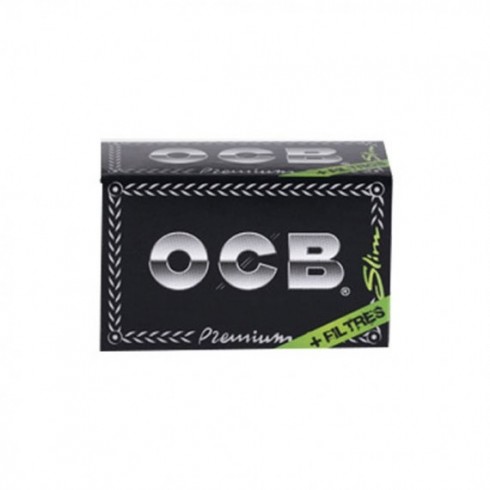 Ocb rullo lungo slim premium black 4 mt + 40 filtri in cartoncino