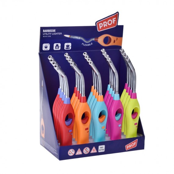 Prof accendigas piezoelettrico a becco flessibile con fiamma ricaricabile a gas 28 cm 40411319