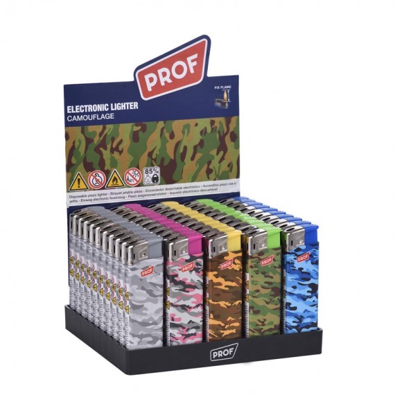 Prof accendino piezoelettrico con fiamma a gas camouflage 44803606