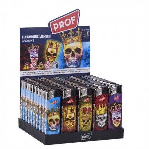 Prof accendino piezoelettrico con fiamma a gas crowns 40804650