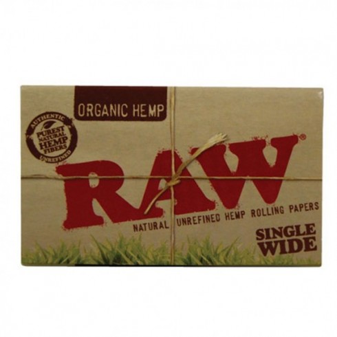 Raw 100 cartine corte doppia finestra organic hemp