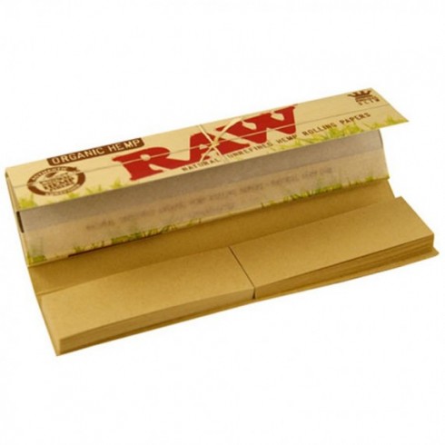 Raw 32 cartine lunghe slim organic hemp + filtri in cartoncino