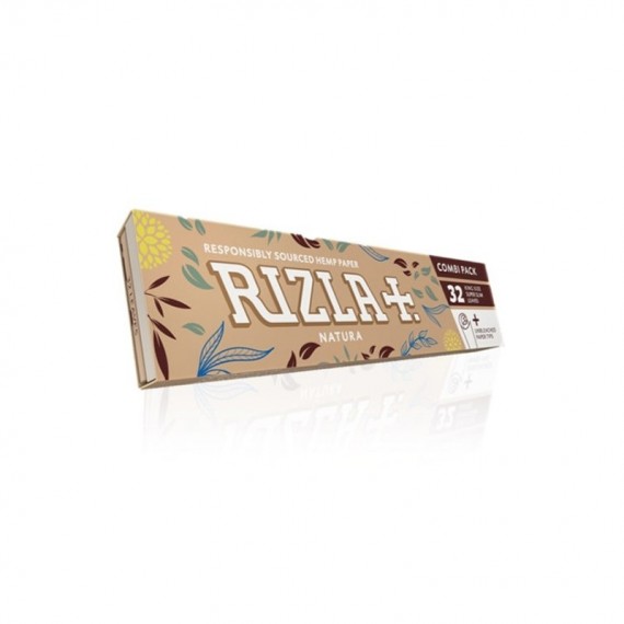 Rizla 32 cartine lunghe slim natura + 32 filtri in cartoncino