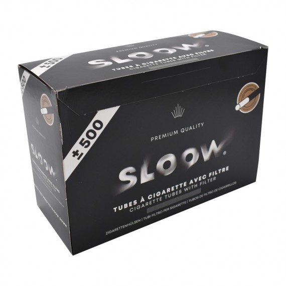 Sloow 500 tubetti vuoti con filtro in carta in scatola