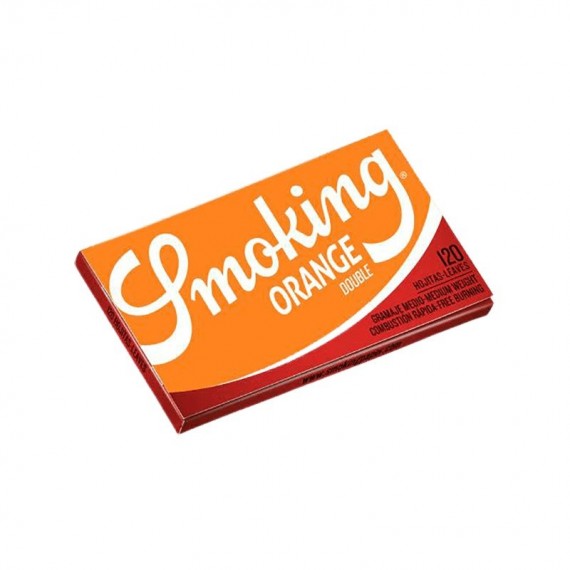 Smoking 120 feuilles à rouler courtes fenêtre double orange