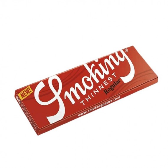 Smoking 60 cartine corte finestra singola thinnest red