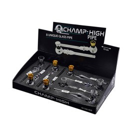 Champ pipa ad acqua in vetro 15 cm 40506009