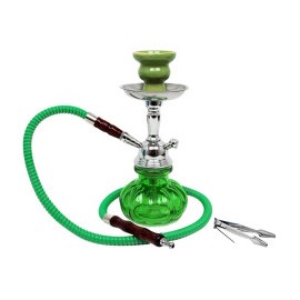 Champ shisha in vetro 25 cm pumpkin verde 40508002