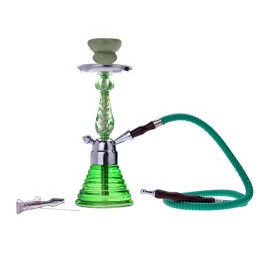 Champ shisha in vetro 32 cm liberia verde 40508008