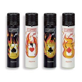 Clipper accendino large jet flam poker fire