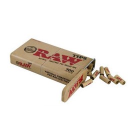 Raw 100 filtri in cartoncino pre rollati in box di metallo