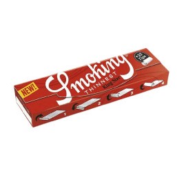 Smoking 33 cartine lunghe slim thinnest red + 33 filtri in cartoncino