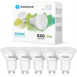 Aigostar lampada led gu10 - 8w 6400k