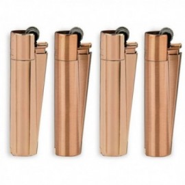 Clipper accendino metal large oro rosa
