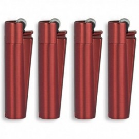 Clipper accendino metal large red