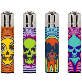 Clipper accendino large natural skulls 1