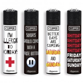 Clipper accendino large week end sentence