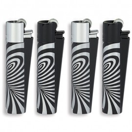 Clipper accendino metal large psyco silver