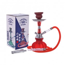 Champ Al malik shisha in vetro 25 cm rabat rosso 40508003