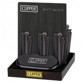 Clipper accendino metal large black