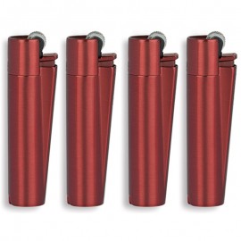 Clipper accendino metal large red