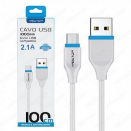 Newtop cavo di alimentazione USB – micro USB 1 mt