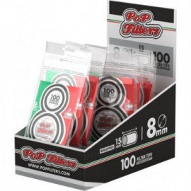 PoP Filters filtri 8 mm regular in busta da 100 pezzi