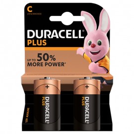 Duracell 2 pile alcaline c plus power