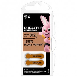 Duracell 6 pile per apparecchi acustici 312