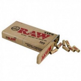 Raw 100 filtri in cartoncino pre rollati in box di metallo