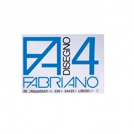 Fabriano F4 Liscio Riquadrato 24x33