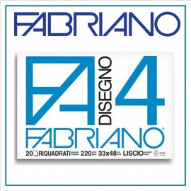 Fabriano F4 Liscio Riquadrato 33x48