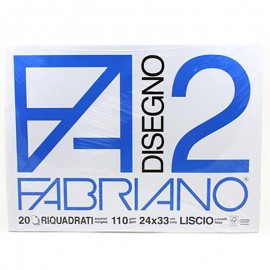 Fabriano F2 liscio riquadrato 24x33