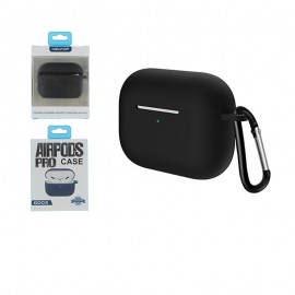 Newtop custodia in silicone black per apple airpods pro