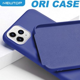 Newtop custodia in silicone ori case blue per apple iphone 11 pro max