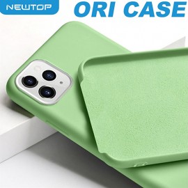 Newtop custodia in silicone ori case green per apple iphone 11