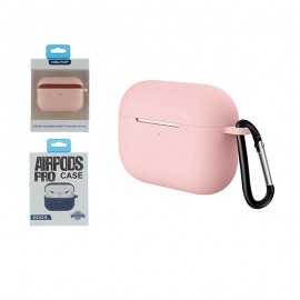 Newtop custodia in silicone pink per apple airpods pro