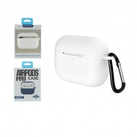 Newtop custodia in silicone white per apple airpods pro