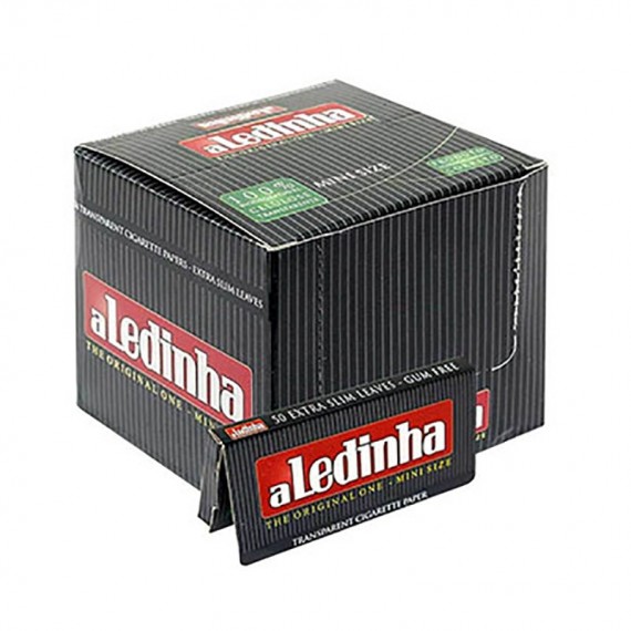 Aleda 50 kurze Zigarettenpapiere regular transparent 100% Zellulose Einzelfenster