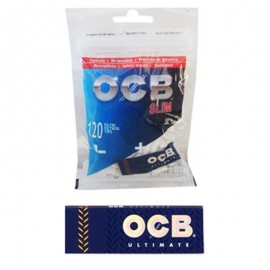 Ocb 120 filtri slim + 50 cartine corte finestra singola ultimate in busta