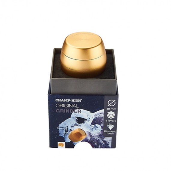 Champ Grinder aus Metall 40 mm 4 Teile gold
