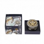 Champ grinder in metallo 50 mm 4 strati bling bling leaf