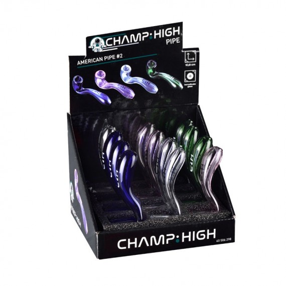 Champ pipa ad acqua in vetro 10