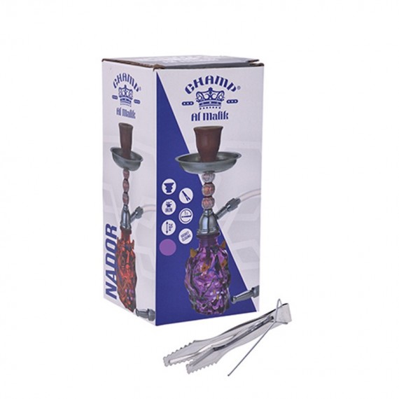 Champ shisha in vetro 20 cm nador viola