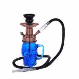 Champ shisha in vetro 30 cm safi blu