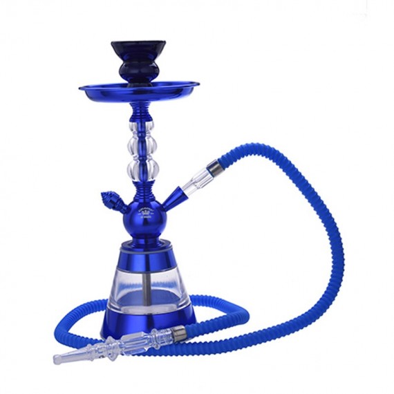 Champ shisha in vetro 35 cm tetouan blu